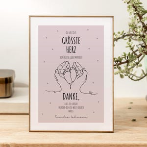 Personalized thank you picture *MIDWIFE*, gift for midwives, birth assistant, thank you midwife, poster midwife practice delivery room