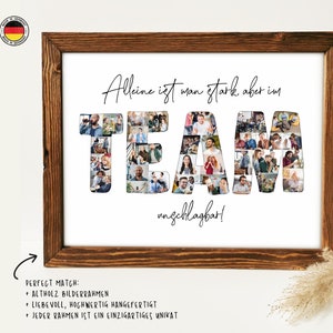 Foto-Poster TEAM, personalisiertes Geschenk, Foto-Collage EXPRESS-Bearbeitung möglich Bild 6