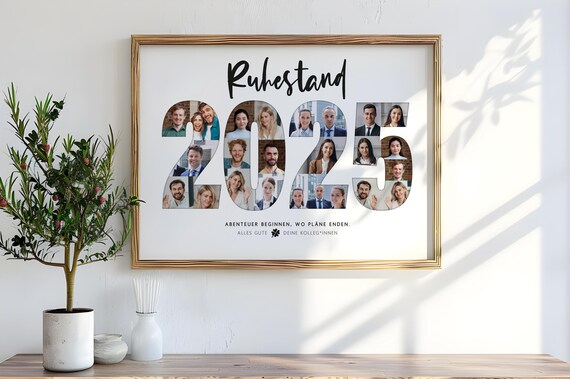 Personalisiertes Rentengeschenk Für Frauen – Individueller Kunstdruck Zum Abschied