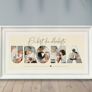 Photo poster *UROMA*, personalized gift, photo collage, gift from grandchildren, gift for grandma, birthday grandma