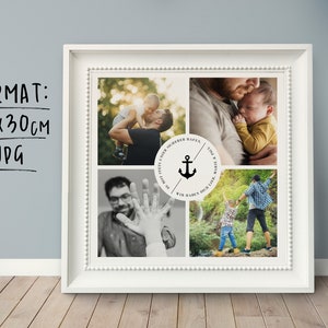 Photo Poster *PAPA* Personalized Gift Photo Collage Photo Gift Father's Day Dad Gift Birthday for Dad Baba