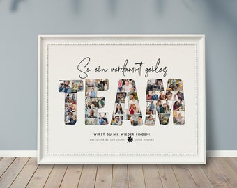 Photo gift *TEAM*, personalized gift, EXPRESS processing, farewell gift for a colleague, boss, retirement, ALL languages possible