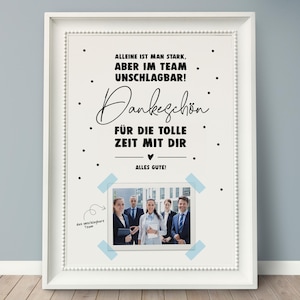PDF Abschiedsgeschenk Kollegen *DANKESCHÖN*, Abschied Team, Chef Abschied, Rente, Ruhestand, print@home, printable card