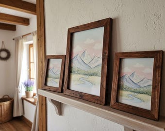 Reclaimed wood picture frames *VINTAGE*, upcycled, photo frames, solid wood frames, unique pieces, handmade, 40x30, 30x30, A4, 13x18, 15x15, 10x10