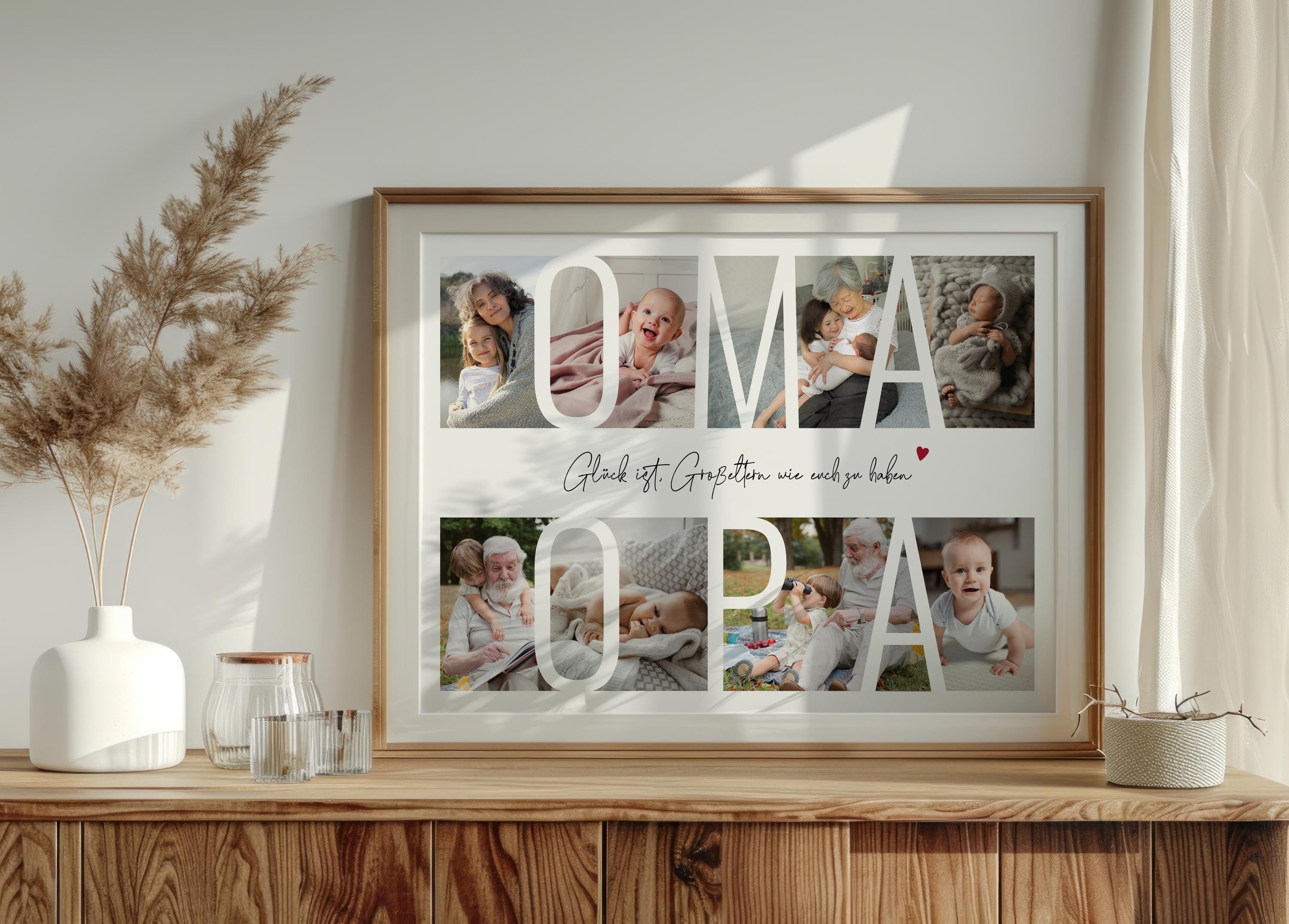 Photo gift *GRANDMA & GRANDPA*, personalized gift, photo collage, gift for grandchildren, gift for grandma and grandpa, birthday for grandma and grandpa, grandparents