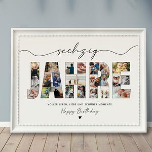 Foto-Poster *JAHRE*, personalisiertes Fotogeschenk, runder Geburtstag, Foto-Collage, Jubiläum, Hochzeit, Valentinstag, Jahrestag