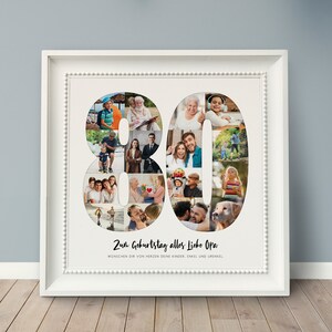 Foto-Poster GEBURTSTAG, personalisiertes Geschenk, Foto-Collage, Jubiläum Bild 4