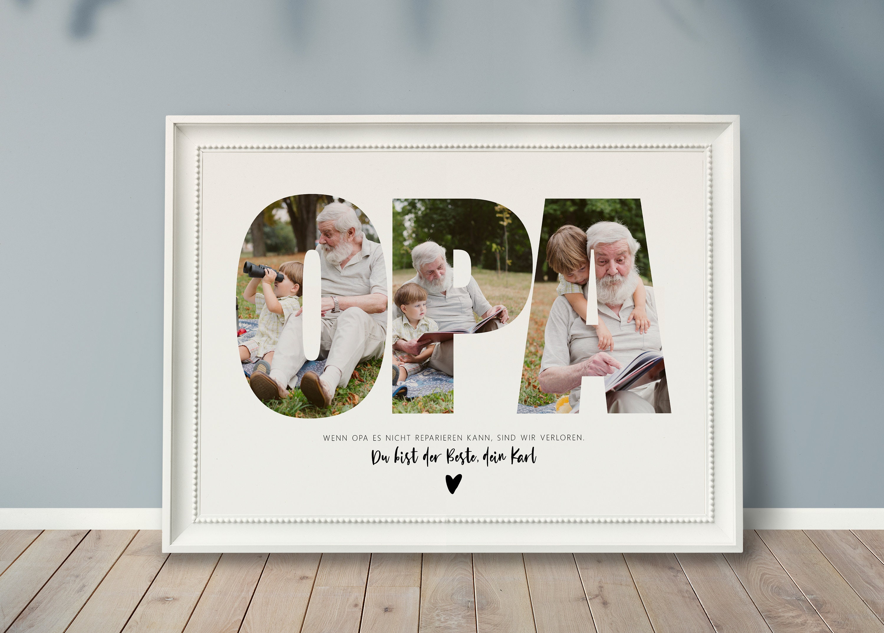 Photo Poster OPA, Personalized Gift, Photo Collage, Gift From Grandson,  Gift for Grandpa - Etsy