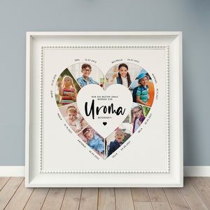 Photo poster *UROMA UROPA*, personalized gift grandma grandpa, photo gift great-grandchild, great-grandmother, gift for great-grandma, great-grandpa