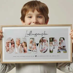 Photo gift *GRANDMA & GRANDPA*, personalized gift, gift for grandchildren, gift for grandparents, birthday gift for grandparents, all languages possible image 2