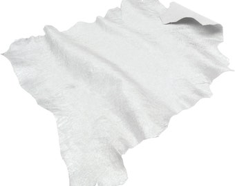 Pelle di agnello Argento Metallic Design D163-46