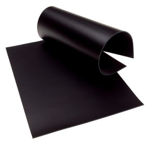 Cowhide leather 2.2 mm thick black A4 format piece of leather no. 172