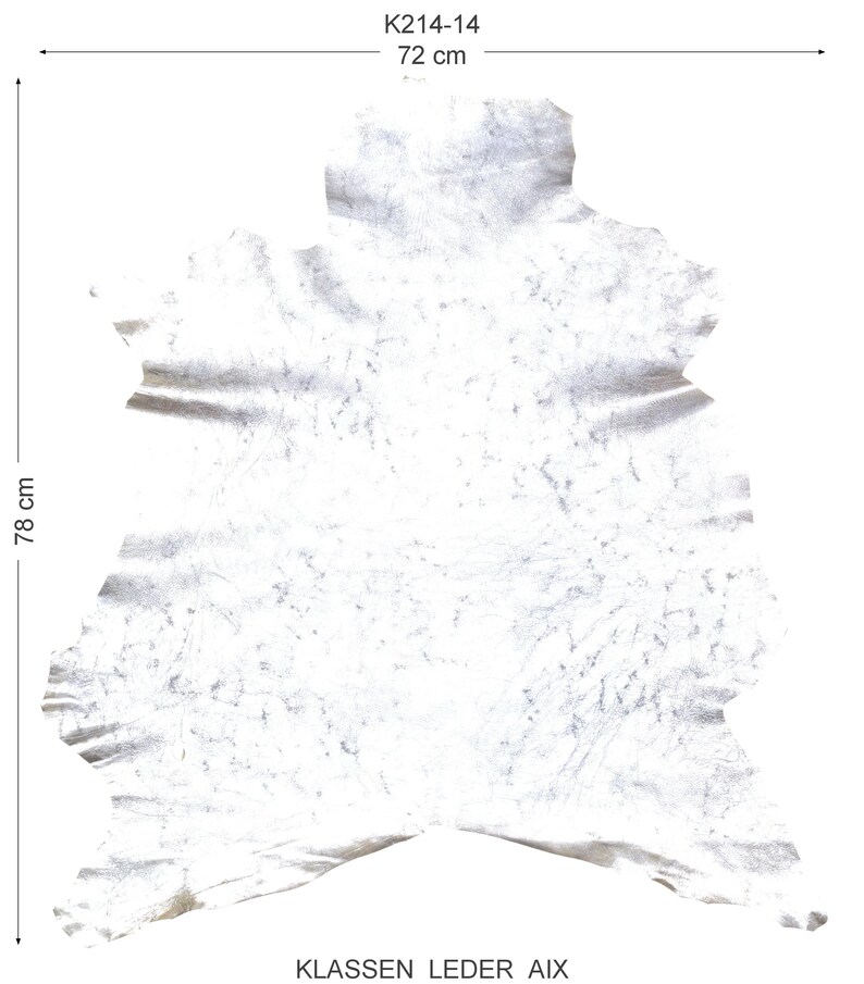 Pelle di agnello blu argento anticato design metallizzato K214-14 immagine 4