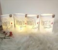 Enchanting winter decorations, light bags and snowmen, various designs