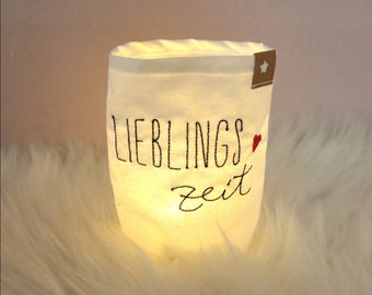 Bezaubernde Lichterbeutel " Lieblingszeit"