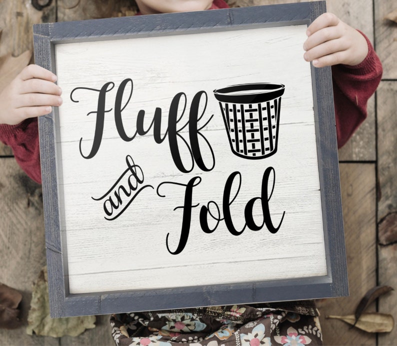 Fluff and Fold Laundry Room Sign Farmhouse Wall Decor LAUNDRY Etsy