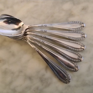 ATE * * * 6 pcs. Beautiful Coffee spoons Art Nouveau