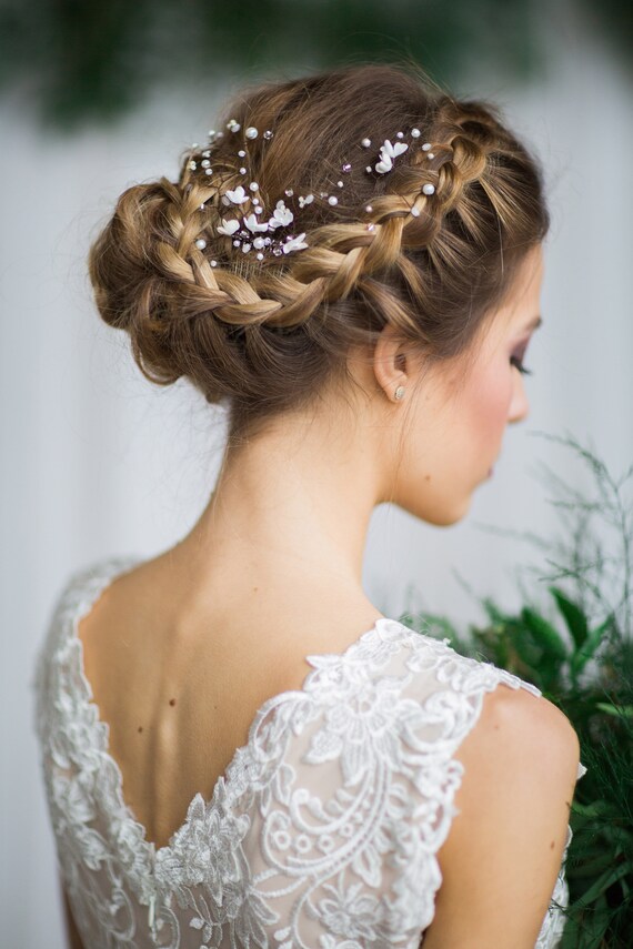 Lea Haarkamm Zweig Hochzeit rustikale Blumen Braut | Etsy