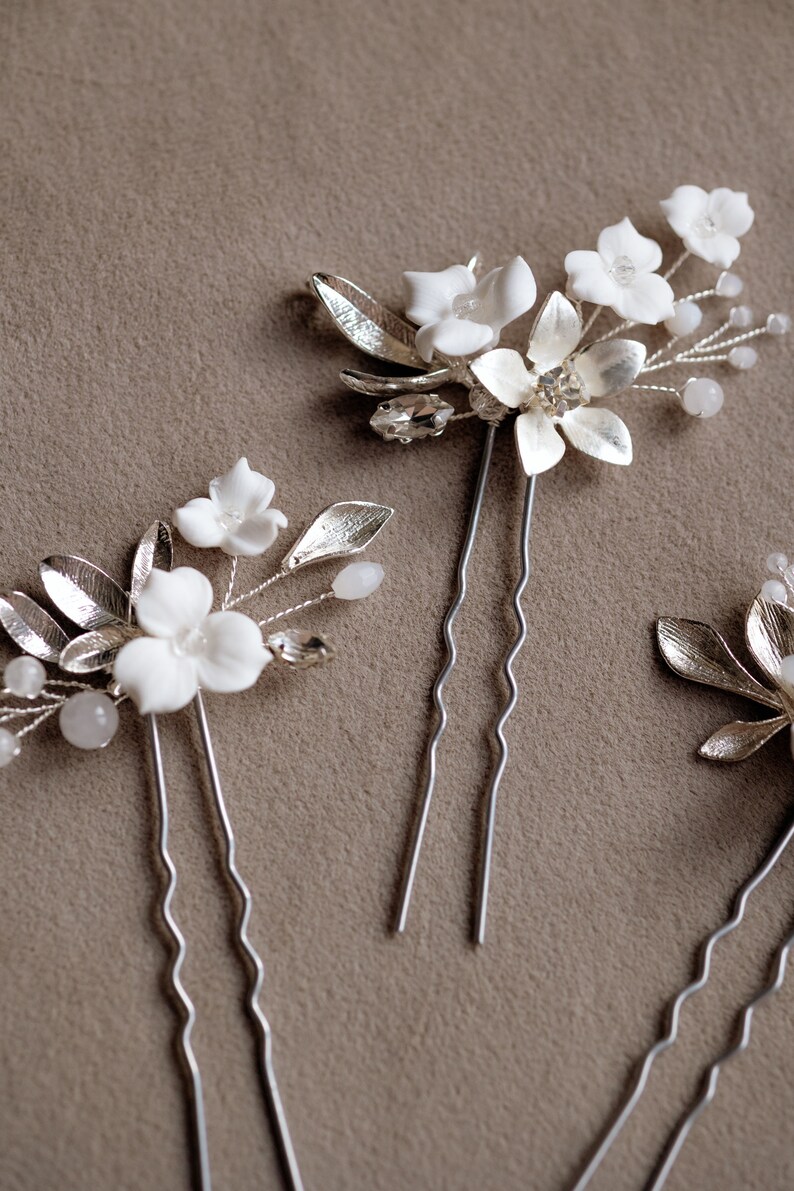 Boho Wedding Hair Pins Bridesmaid Hair Pin Gold Leaf Vine Etsy