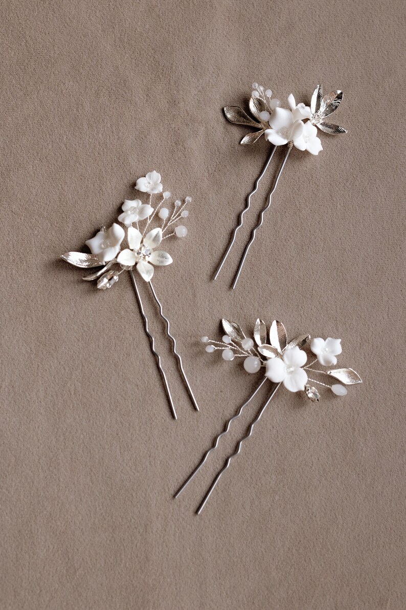 Boho Wedding Hair Pins Bridesmaid Hair Pin Gold Leaf Vine Etsy