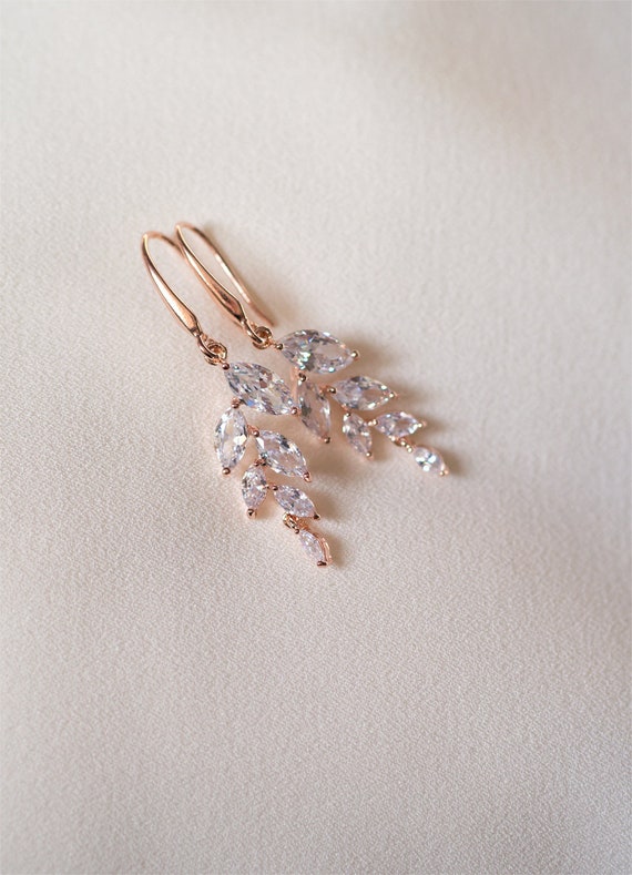 Brillante Rhinestone Novia Colgando Pendientes Joyería Boda Brillante Rhinestone Novia Colgando Pendientes Joyería Boda