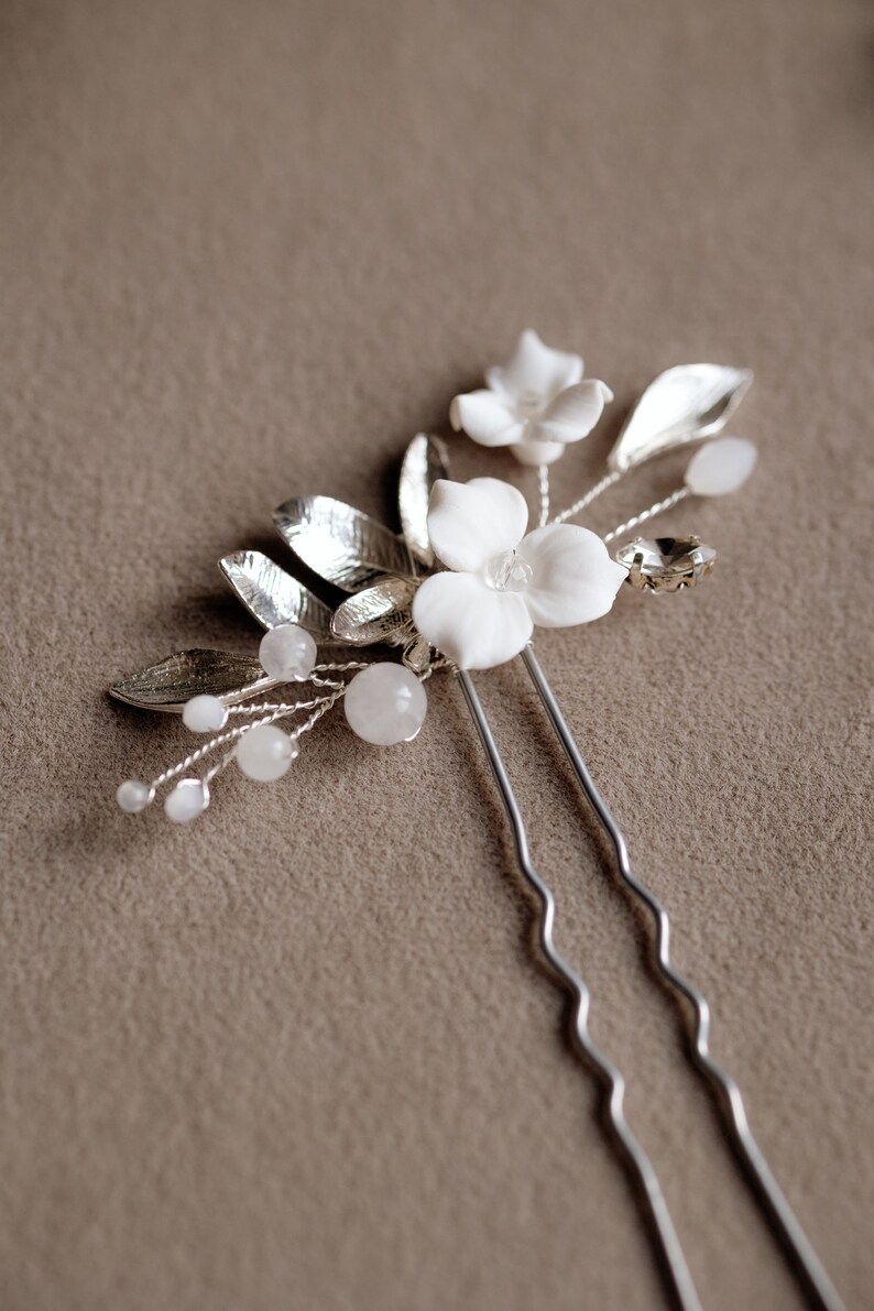 Boho Wedding Hair Pins Bridesmaid Hair Pin Gold Leaf Vine Etsy