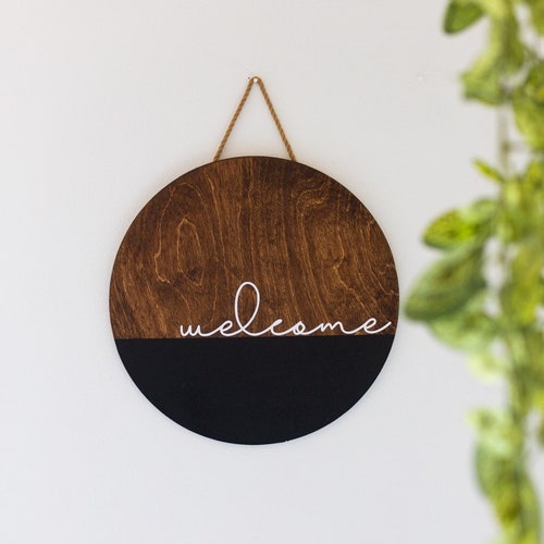 Sign Hanging Door Sign Custom Sign Wall Art Wood Etsy