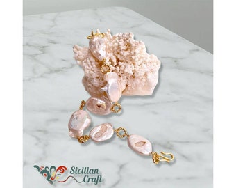 Chain bracelet and scaramazze pearls