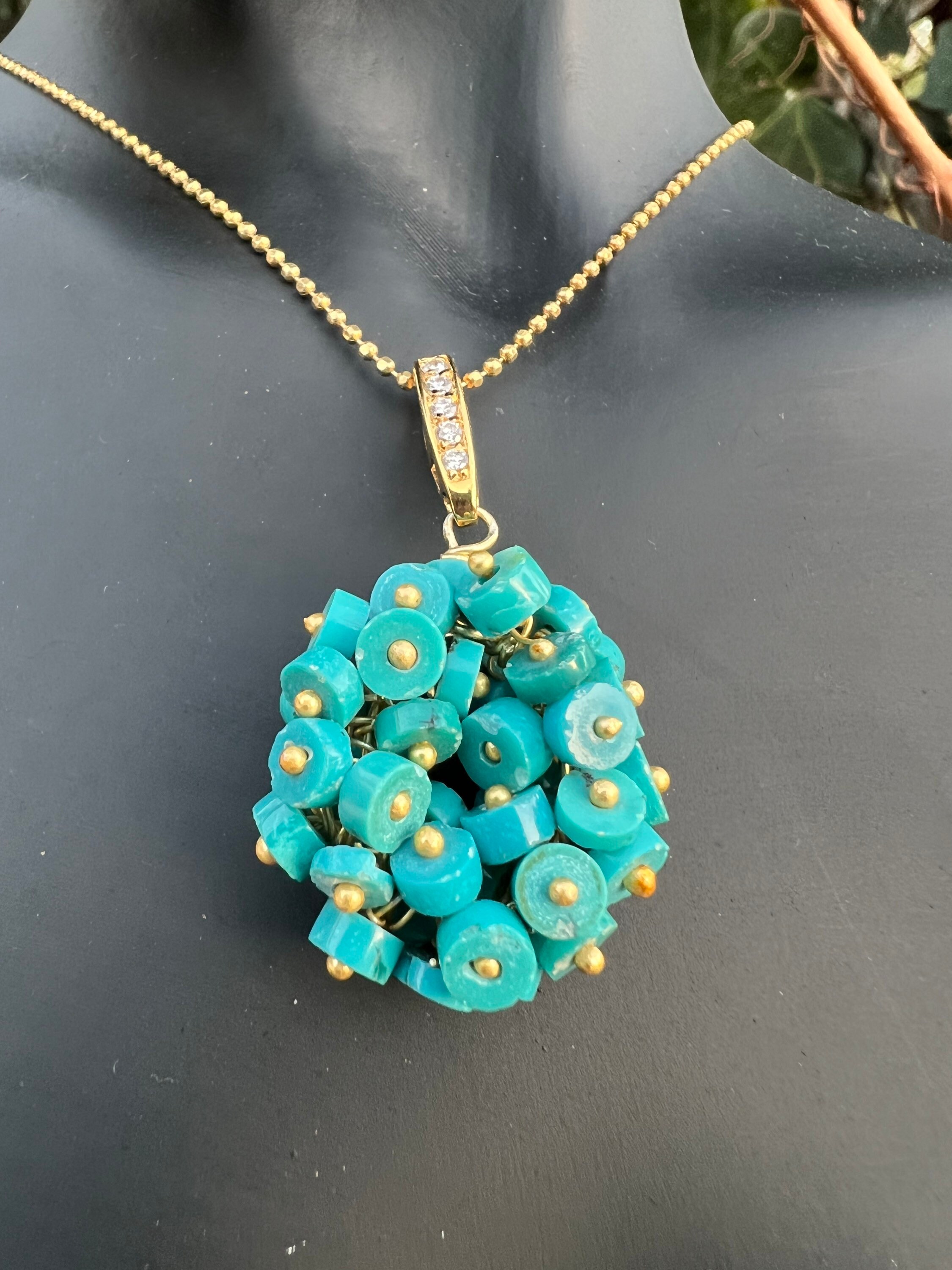 Orecchini Pendenti Miluna - Argento Perle e Aulite Turchese - Ref. PER2708 - Frara Preziosi