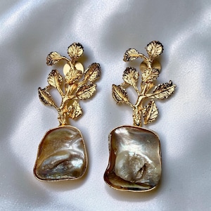 Orecchini Pendente A Goccia Forma Di Foglia In Rame, Fatti A Mano, Eleganti, 4,2x2,9 Cm, Per Donna E Ragazza - 3