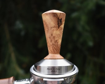 Tampers | Olive | Olive tree root | Handmade unique tampers for portafilters | Espresso | Coffee | Barista | Coffee machine | Compactor