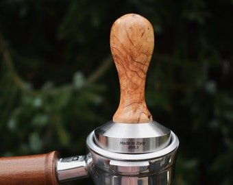 Tampers | cherry tree | Handmade unique tampers for portafilters | Espresso | Coffee | Barista | Coffee machine | Compactor