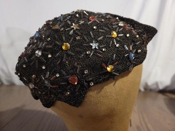 Vintage Christian Dior Chapeaux Black Multicolor … - image 2