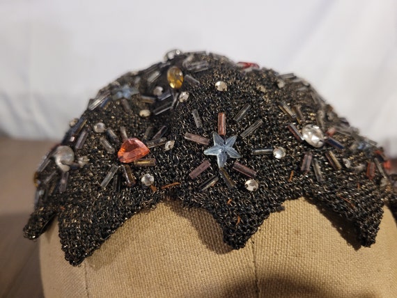 Vintage Christian Dior Chapeaux Black Multicolor … - image 6