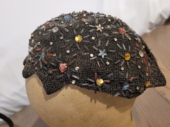 Vintage Christian Dior Chapeaux Black Multicolor … - image 3