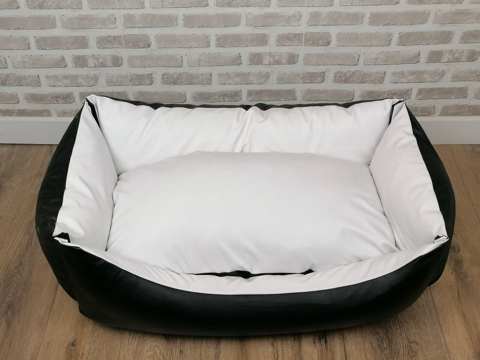 Black and white dog beds sales