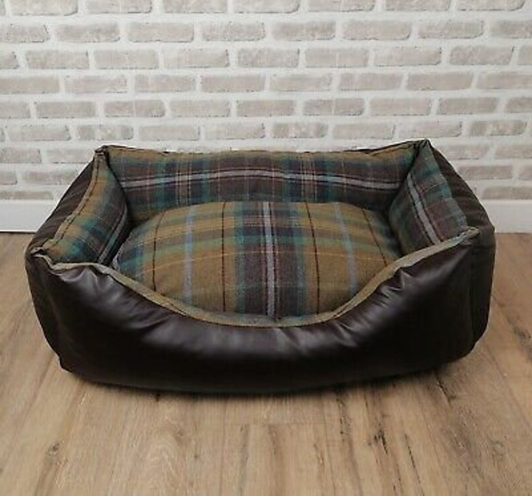 Luxurious Cotton Dog Sleeper Bed in Rich Brown main image 0