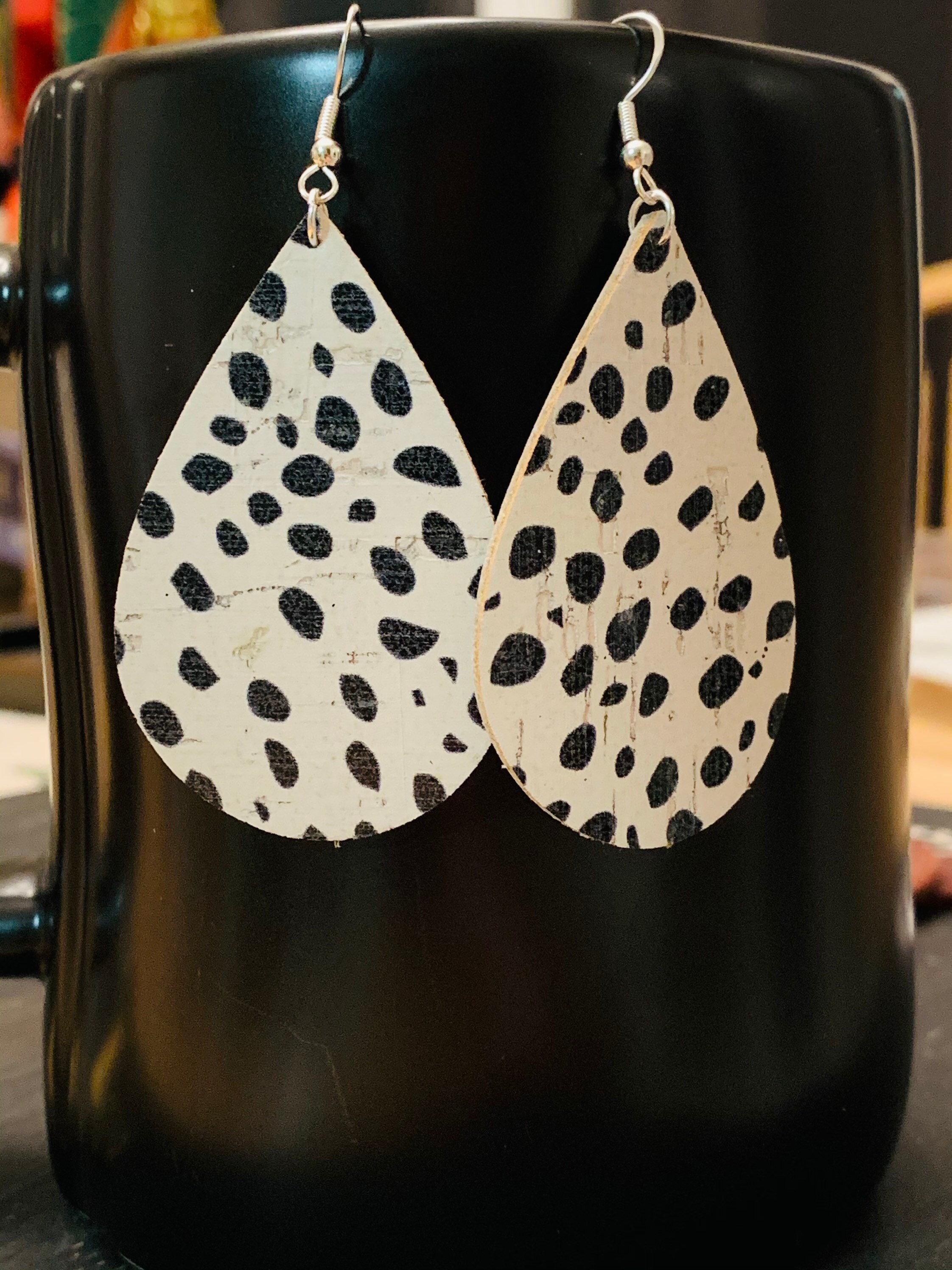 Rainbow Dalmatian Earrings
