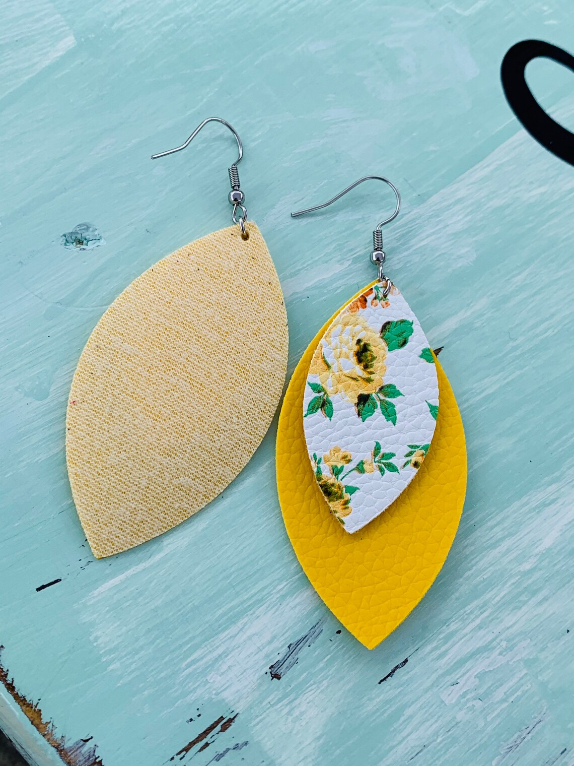 Yellow Flower Earrings Floral Earrings Sunflower Yellow Etsy Ireland