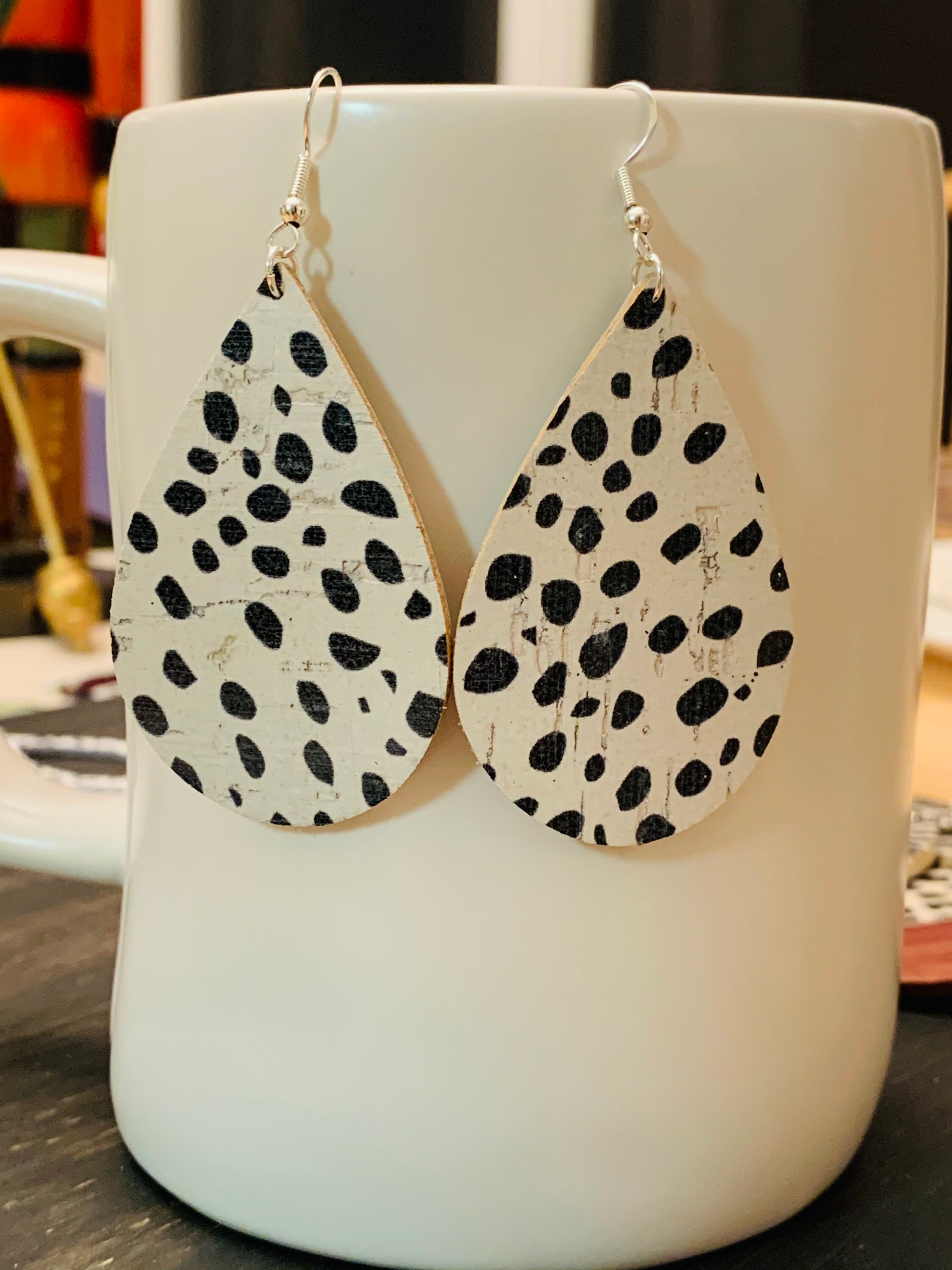 Rainbow Dalmatian Earrings main image 1