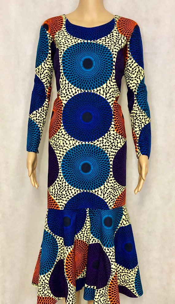 semi formal african print dresses