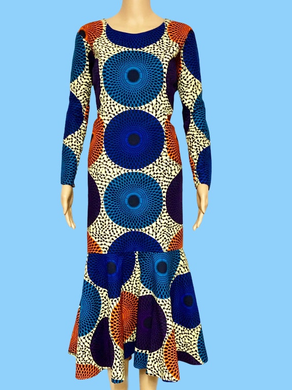 semi formal african print dresses