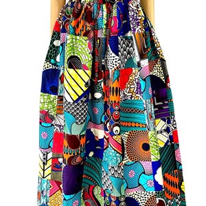Handmade African Print Maxi Skirt, Unique African Print Maxi Skirt, Unique Ankara Pieces, Ankara Fashion, 100% Cotton