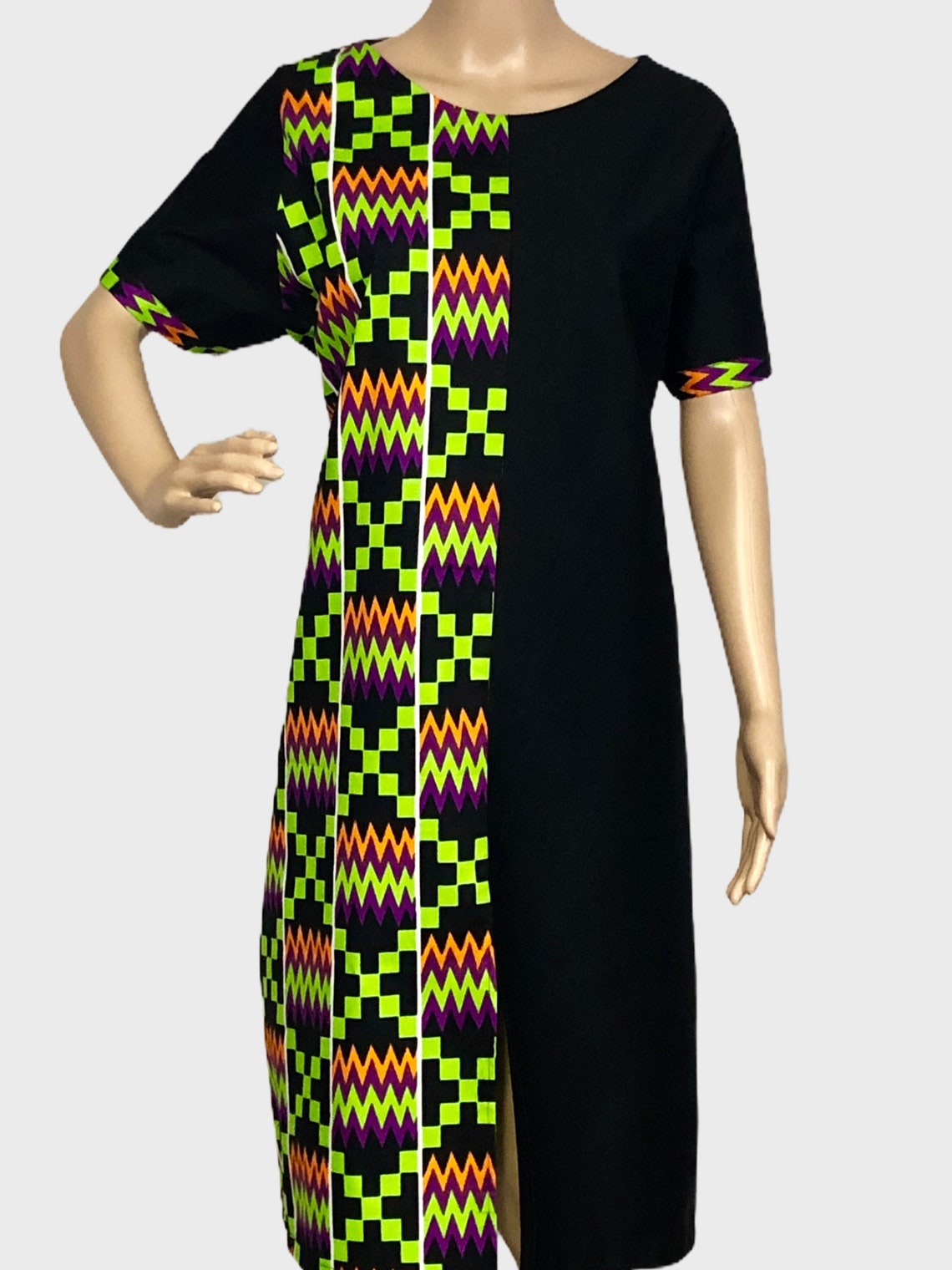 African Print Dress Kente Dress African Dress | Etsy
