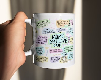 Mom Positive Affirmations Coffee Mug| Gifts for Mother's Day| Self Love Mug| Gift for New Mom| Mom Birthday Gift