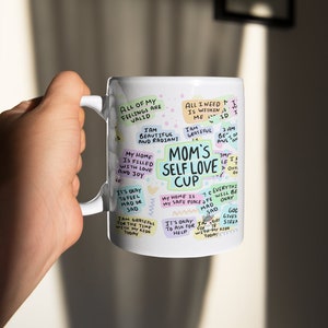 Mom Positive Affirmations Coffee Mug| Gifts for Mother&#39;s Day| Self Love Mug| Gift for New Mom| Mom Birthday Gift