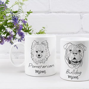 Dog Mom Coffee Mug - Breed Name- Perfect Gift for Mother&#39;s Day