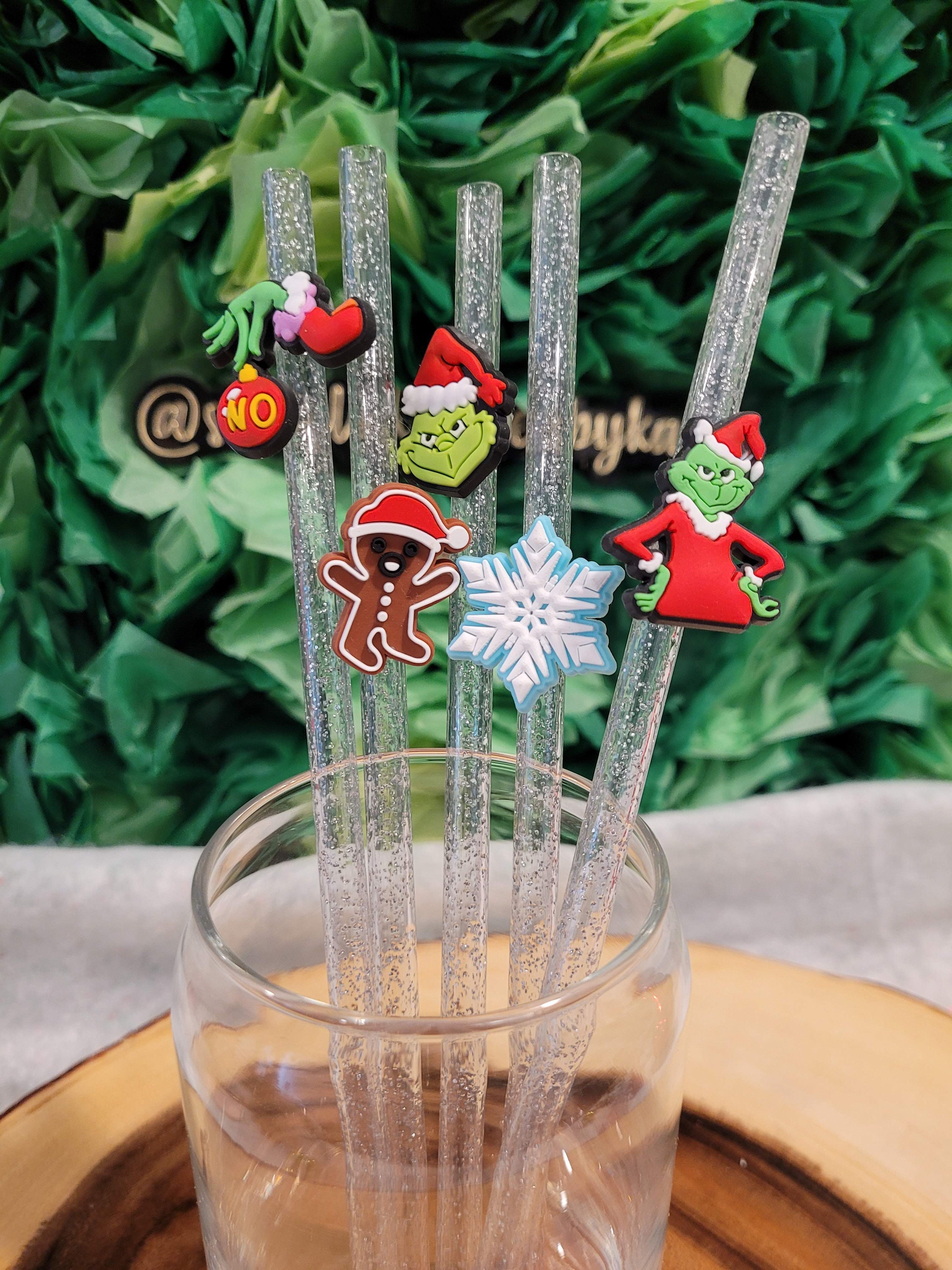 Grinch Straw Toppers – Alana Rose Bowtique