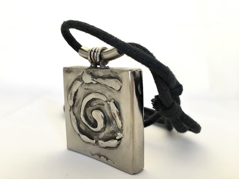 Women Pendant Large Square Pendant Art Necklace Modern Jewelry Gift For Wom\u0435n Girlfriend Gift For Her