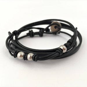 Lederarmband Herren Mit Seestern - Handgefertigter Schmuck Mit Strass